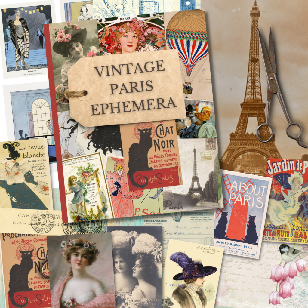 vintage paris ephemera